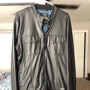 RVCA leather jacket